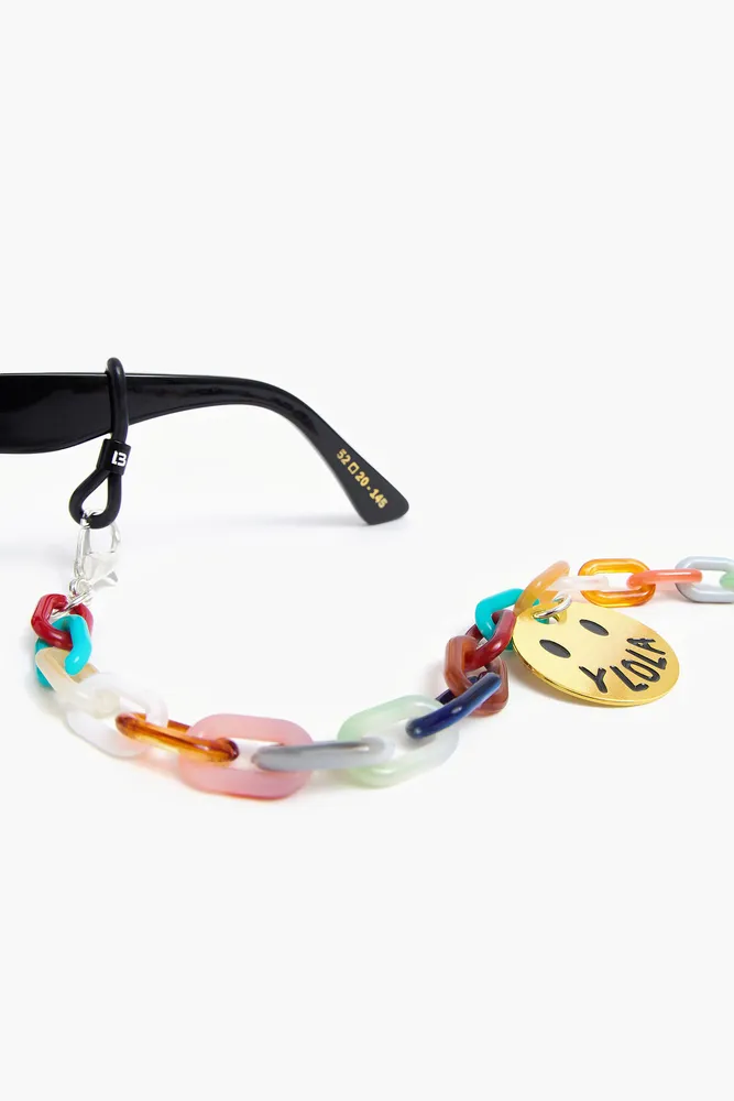 Cadena gafas multicolor