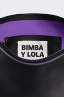 Bolso Hobo L Logo-Chimo negro