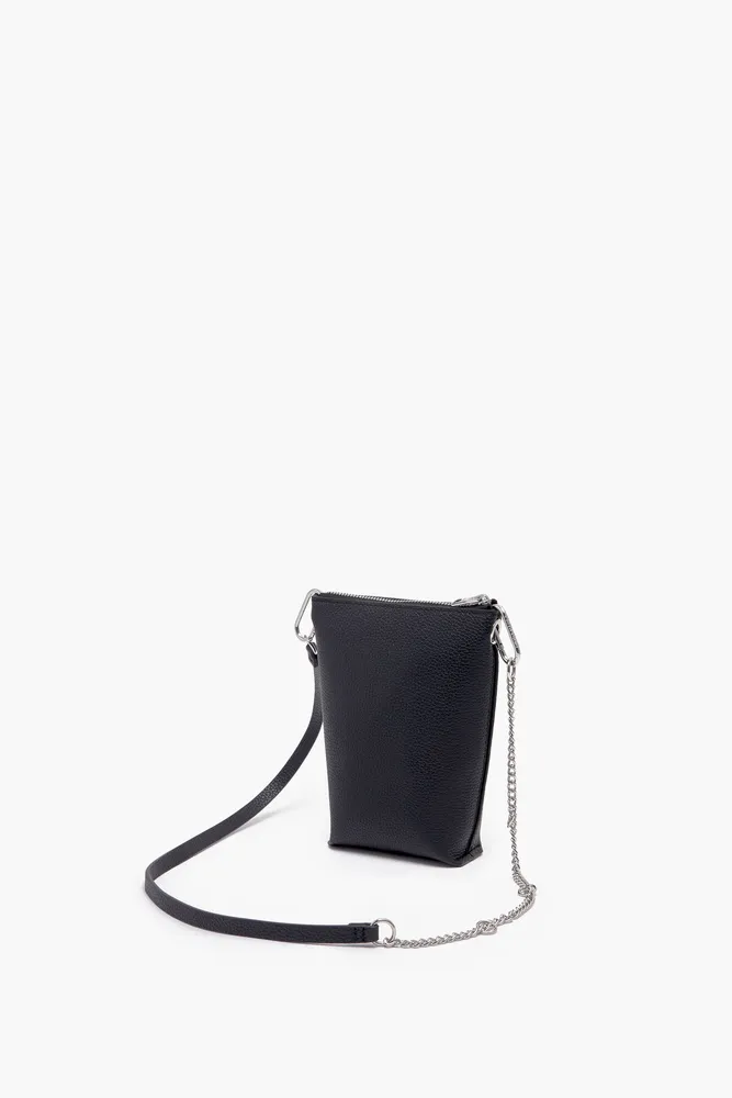 Bolso bandolera XS piel negro