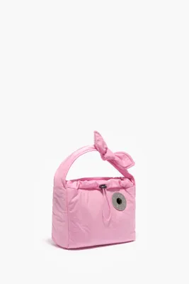 Bolso hobo XS nylon rosa