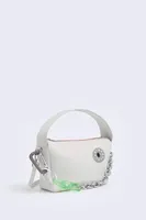 Bolso Hobo M Logo-Chimo blanco