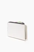 Cartera rectangular charol blanco