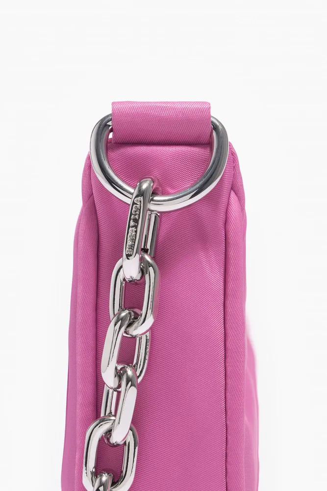 Bolso tote S nylon rosa