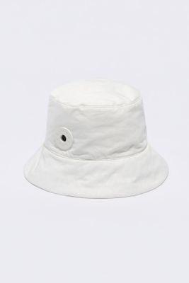 Gorro bucket nylon print Bimba Ola blanco