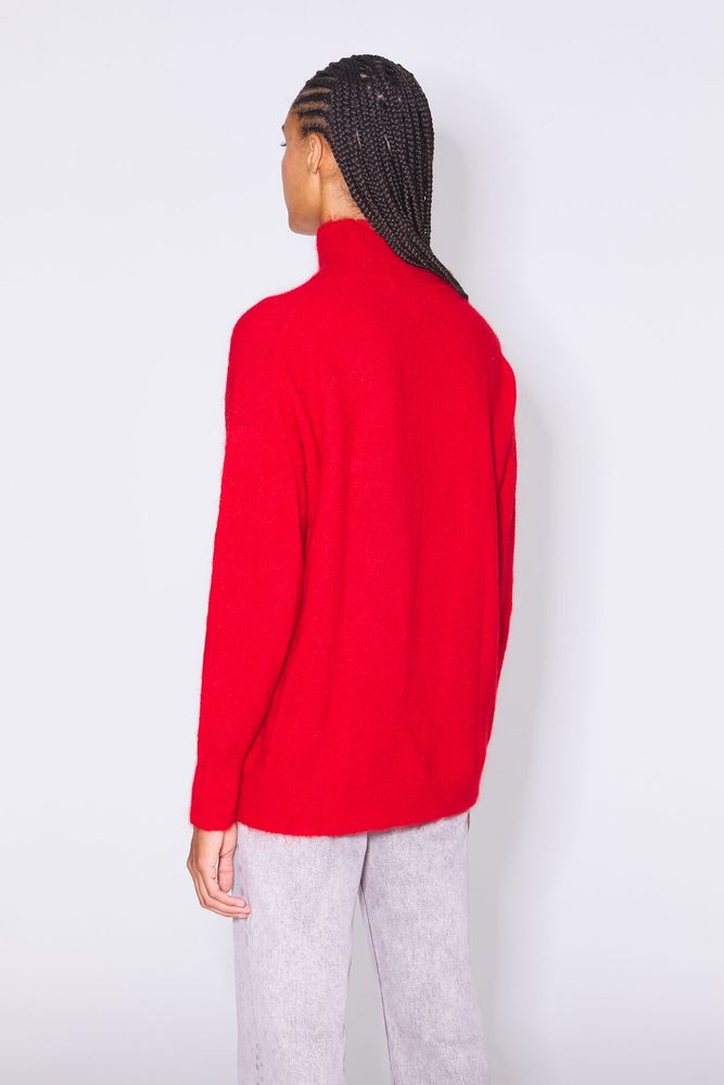 Jersey mohair rojo