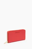 Billetera libro nylon roja