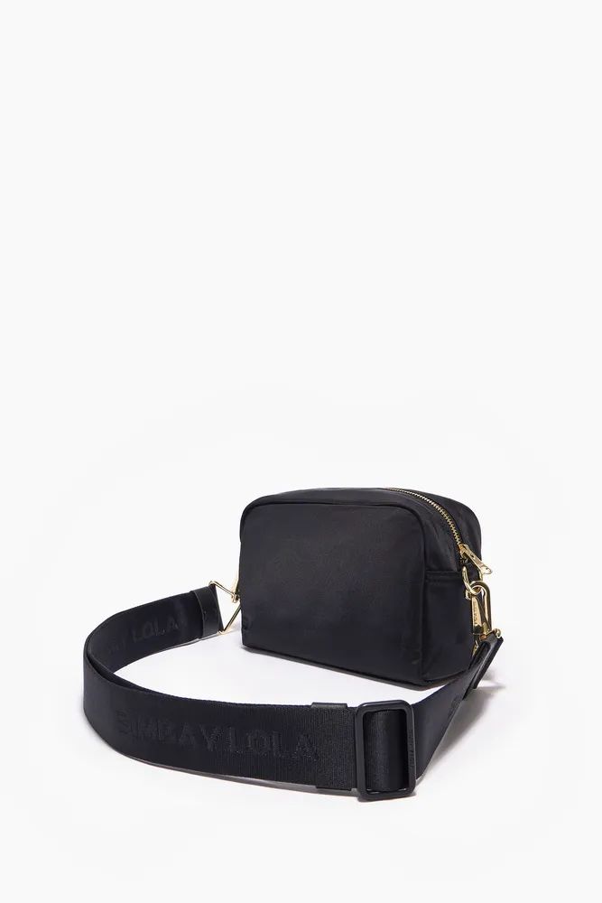 Bolso bandolera S nylon negro