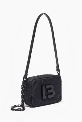 Bolso bandolera XS nylon acolchado negro