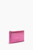 Cartera doble nylon rosa