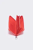 Billetera libro nylon rojo