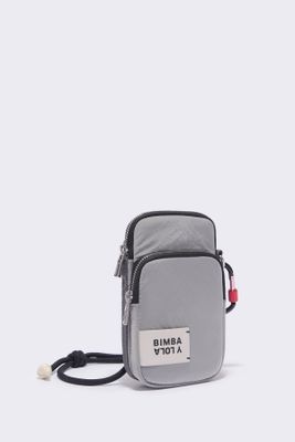 Minibolso nylon gris