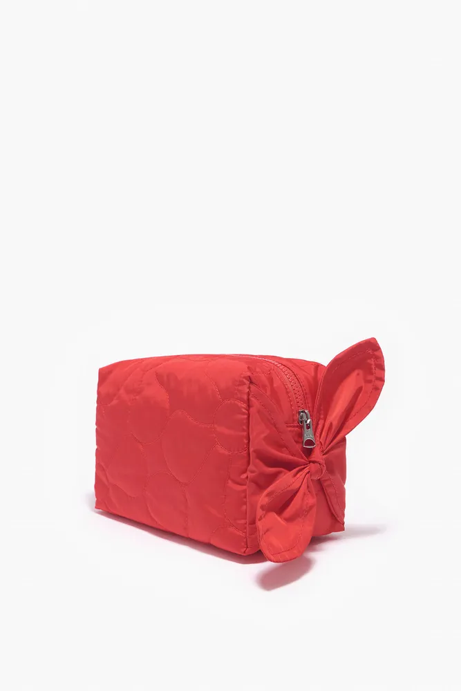 Neceser rectangular M nylon rojo