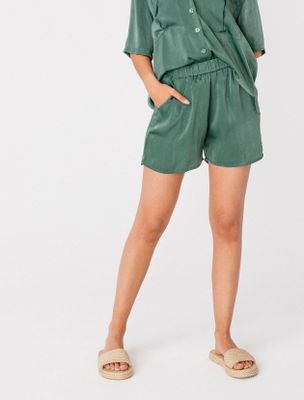 Short Satin Uni Polyester Recyclé
