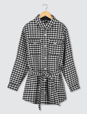 Veste Ceinturée Vichy Laine