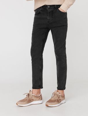 Jean straight tapered delavé