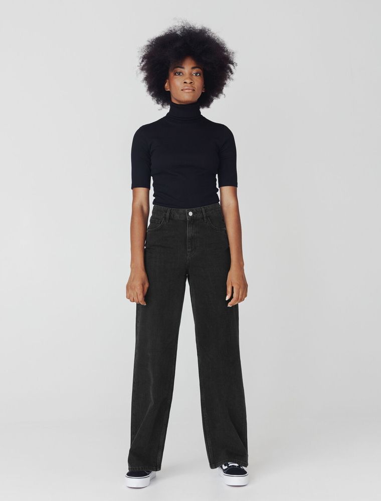 Jean wide leg long