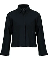 Eileen Fisher Cotton Tweed Classic Collar Jacket