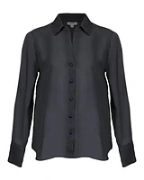 L'Agence Halie Black Dragon Back Blouse