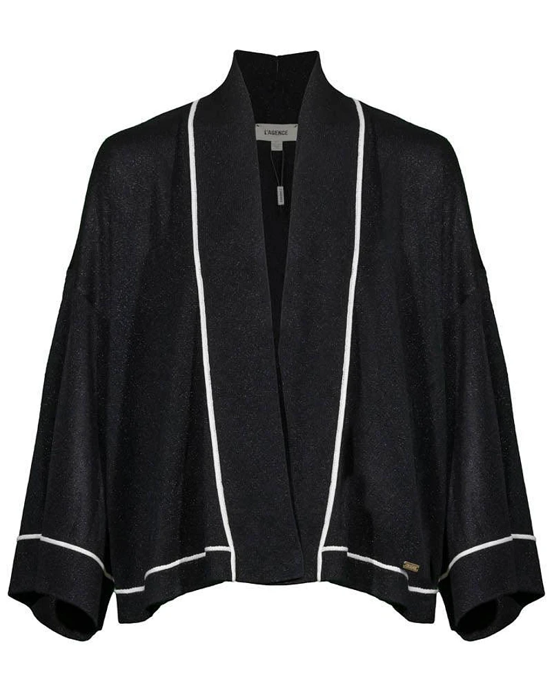 L'Agence Becker Knit Crop Kimono Cardigan
