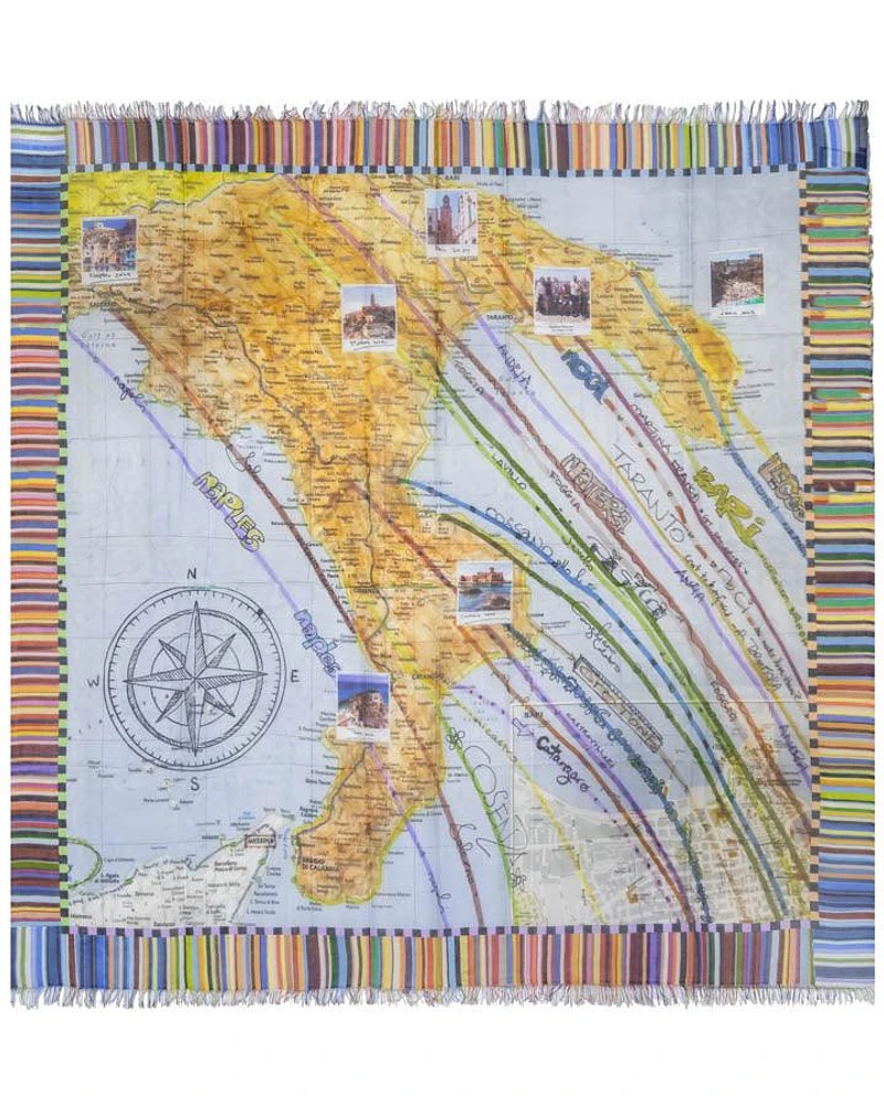 Suzi Roher Happy Travels Scarf