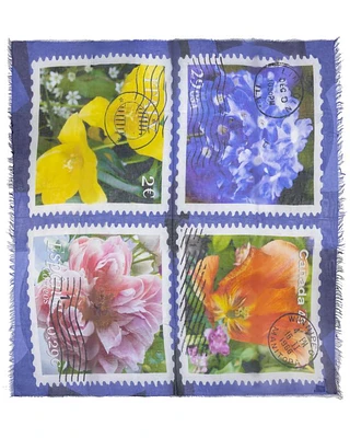 Suzi Roher Flower Stamps Scarf