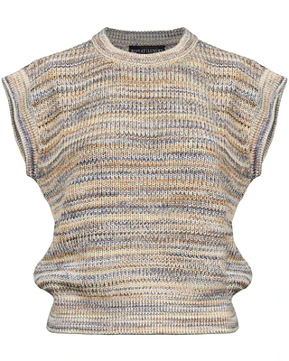 Repeat Cap Sleeve Knit Pullover