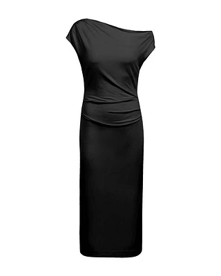 Hugo Boss Etrimi2 Off Shoulder Dress