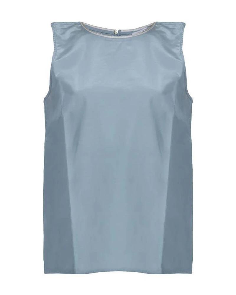 Tonet Sleeveless Cotton Silk Shell