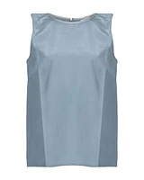Tonet Sleeveless Cotton Silk Shell