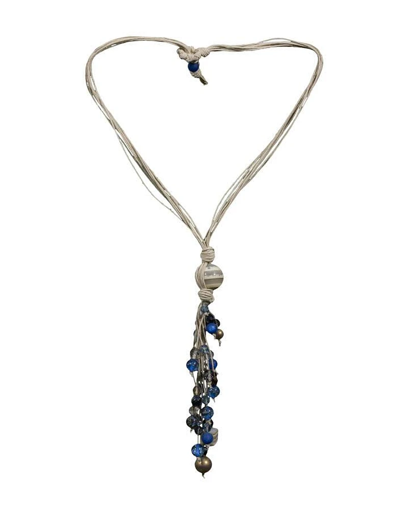 Hubert Gasser Blue Dangles Necklace