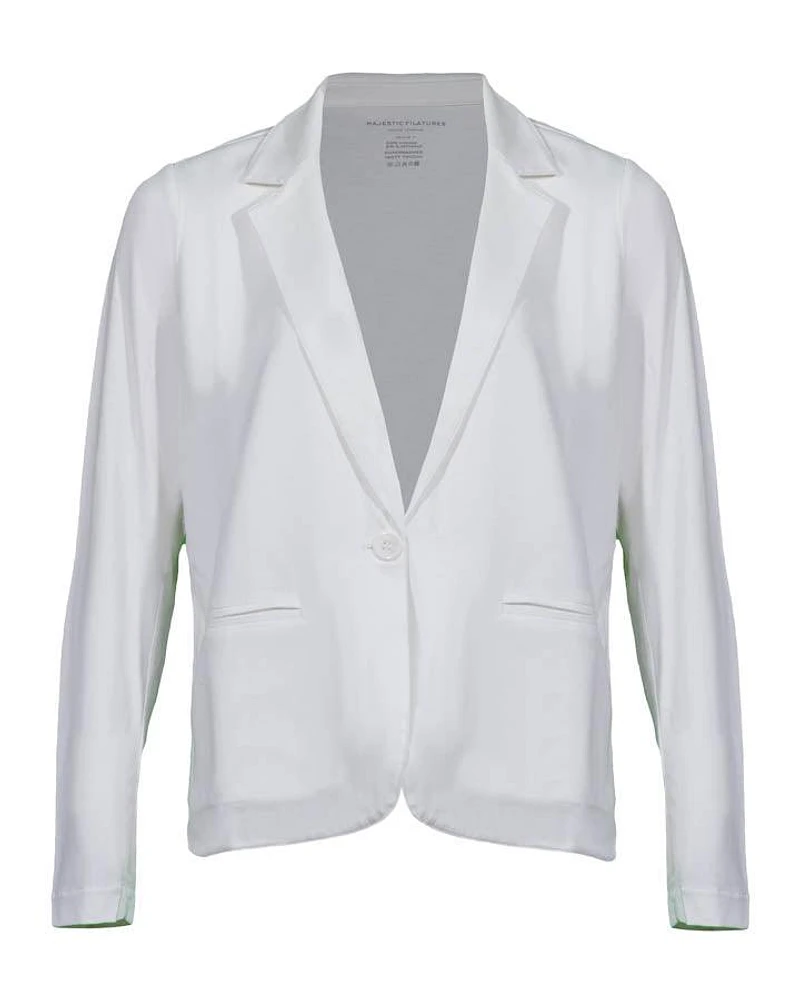 Majestic Filatures Soft Touch One Button Blazer