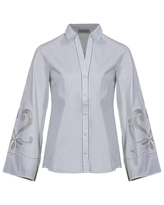 Purotatto Embroidered Sleeves Shirt