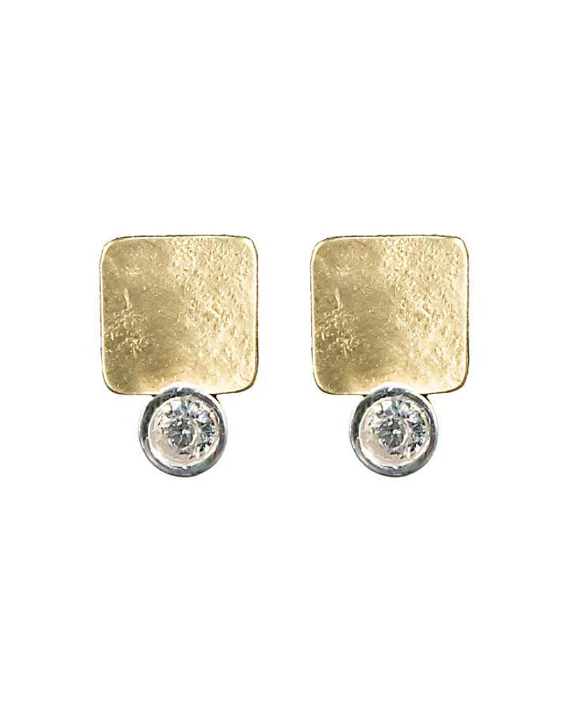 Karyn Chopik Textured Stud Earrings