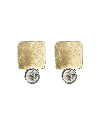 Karyn Chopik Textured Stud Earrings