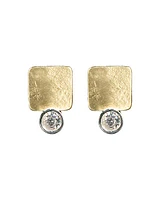 Karyn Chopik Textured Stud Earrings