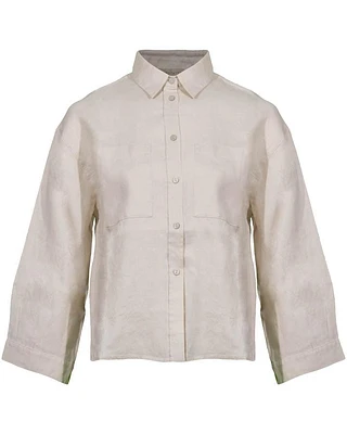 Purotatto Boxy Linen Shirt