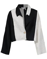 Luukaa Unity Two Tone Cropped Jacket