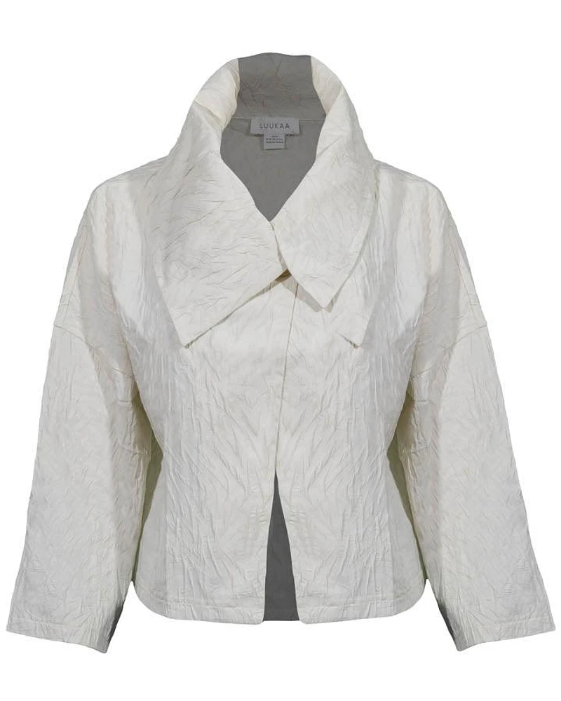 Luukaa Cropped Crinkle Jacket