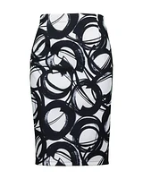 Shan Luna Printed Pencil Skirt