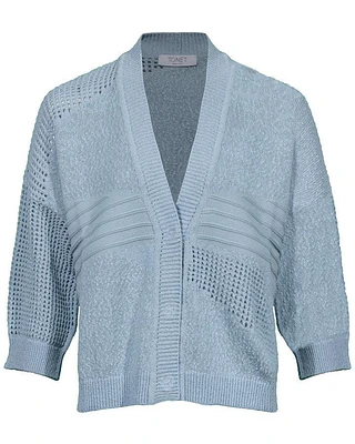 Tonet Elbow Sleeve Intarsia Cardigan
