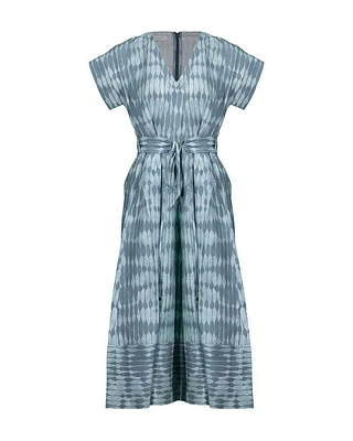 Tonet Print Dress with Belt