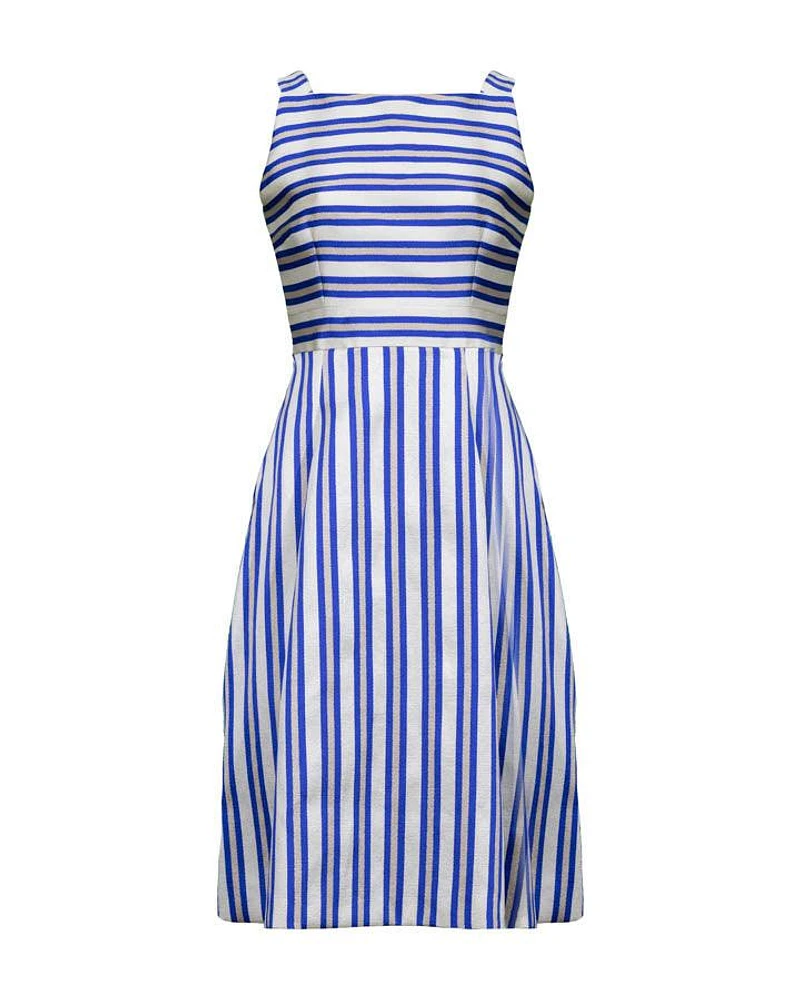 Marc Cain Taffeta Striped Sundress