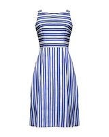 Marc Cain Taffeta Striped Sundress
