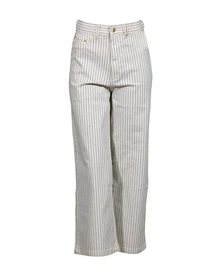 DL1961 Hepburn Striped Wide Leg Ankle Pants