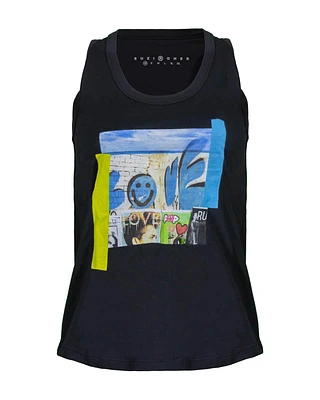 Suzi Roher Pie Sky Sleeveless Lola Tee