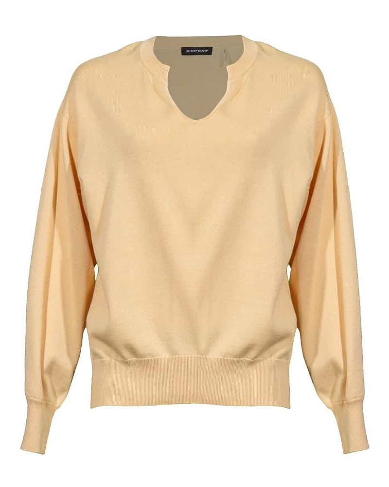 Repeat Split Neck Pullover