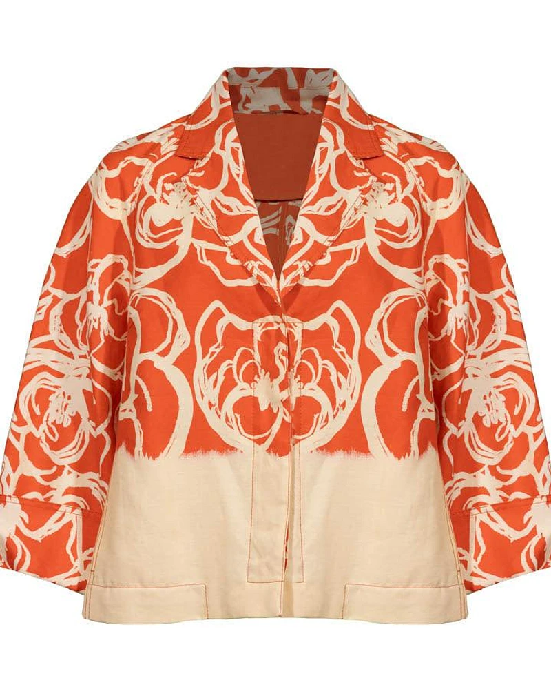 AG Exclusive Print Linen Jacket