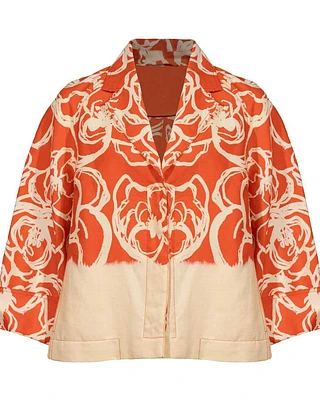 AG Exclusive Print Linen Jacket