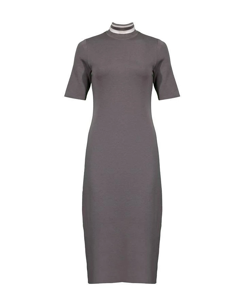 Purotatto Wool Knit Midi Dress