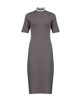 Purotatto Wool Knit Midi Dress